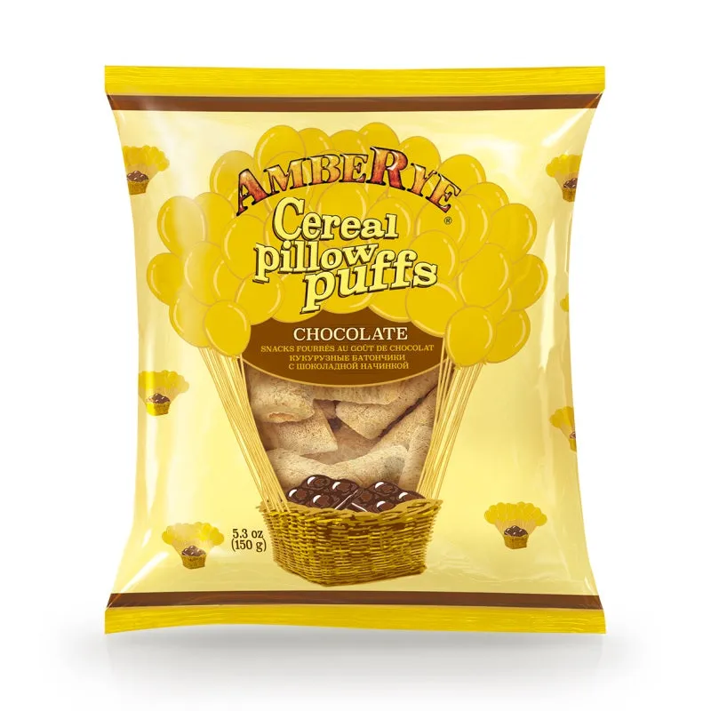 AMBERYE Corn Bars with Chocolate Filling, 150g