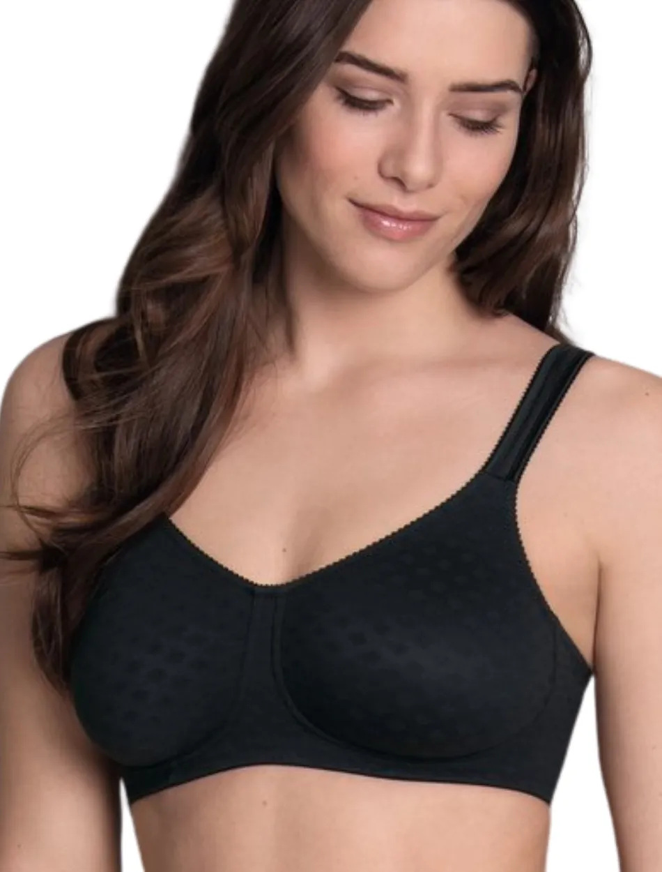 Anita Lisa Wire-free Mastectomy Bra, Black | Black Mastectomy Bras