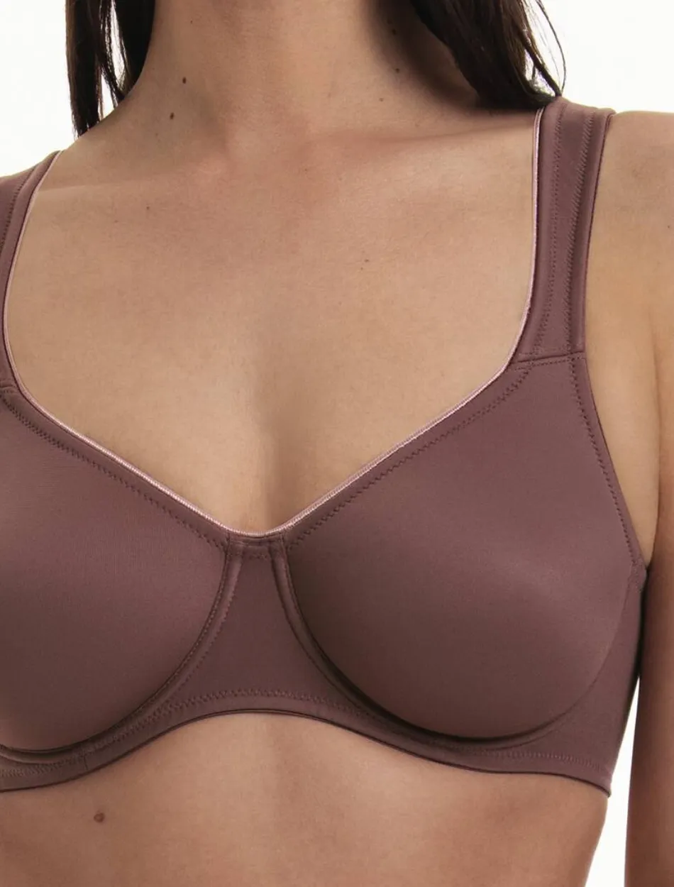 Anita Rosa Faia Twin Seamless Comfort Underwire Bra, Berry | Berry Rosa Faia Twin Bras