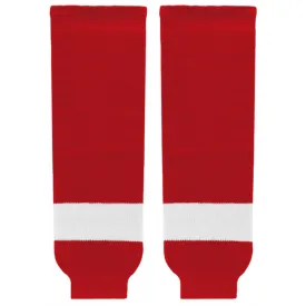 Athletic Knit (AK) HS630-202 Rocket Laval Red Knit Ice Hockey Socks