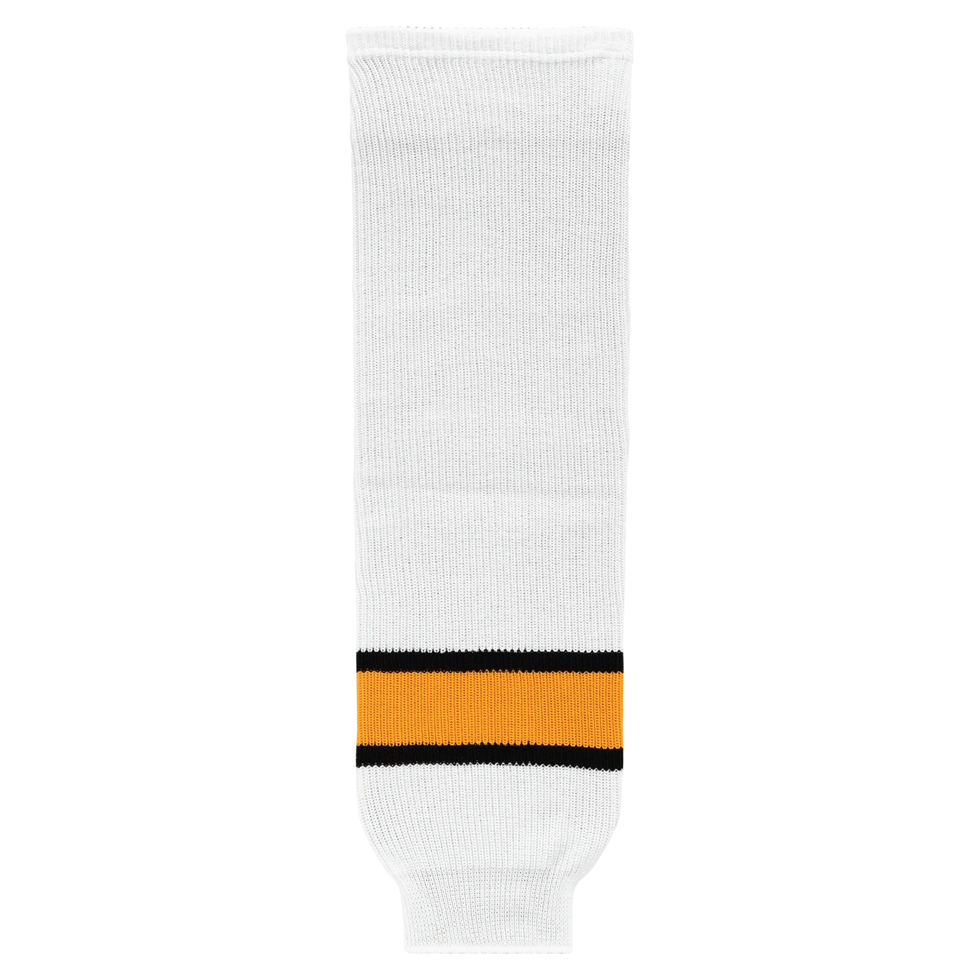 Athletic Knit (AK) HS630-301 Boston Bruins White Knit Ice Hockey Socks