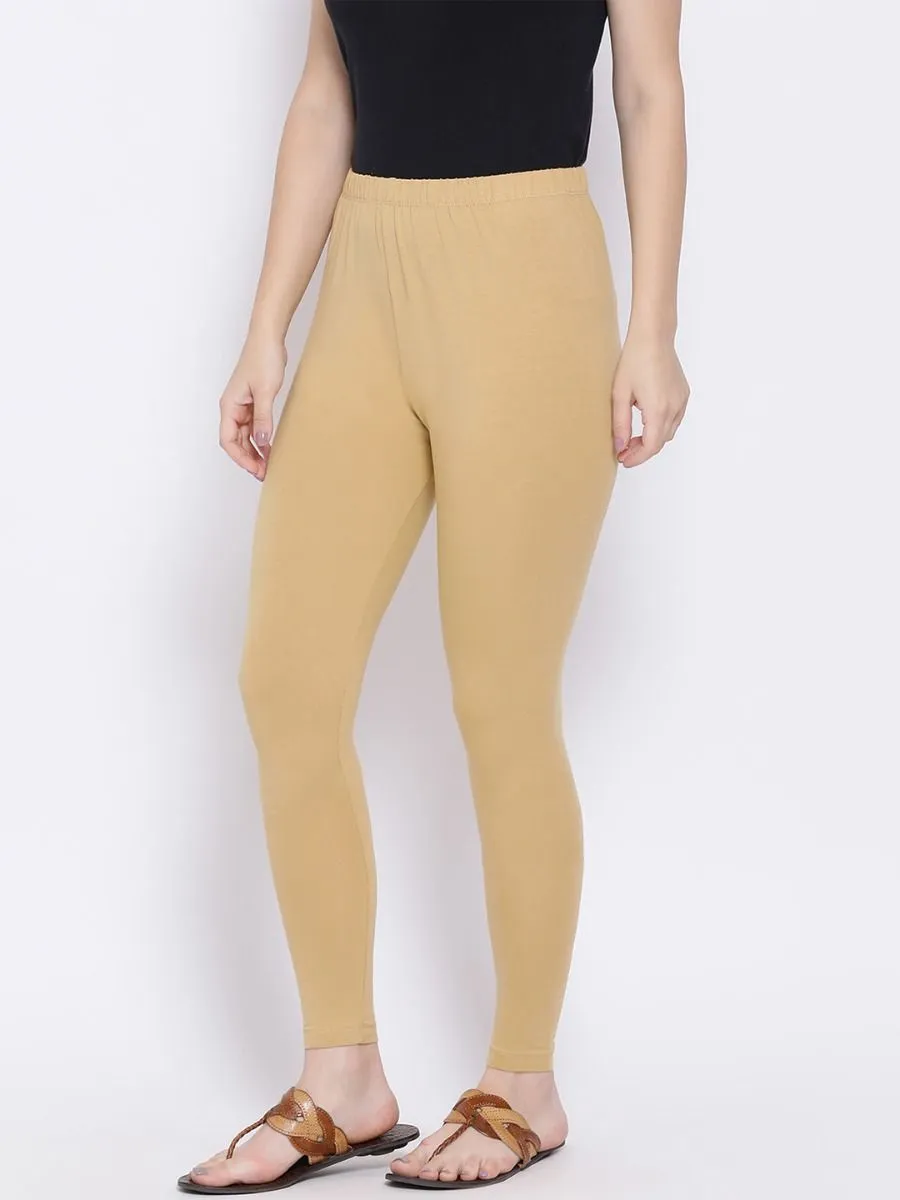 Beige Rupa Cotton leggings pants for Woman