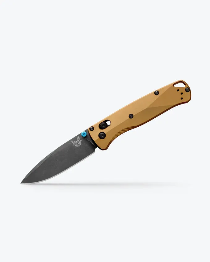 Benchmade Bugout 535BK-07 3.24" DLC Battlewash M390 Burnt Brass Aluminum Handles