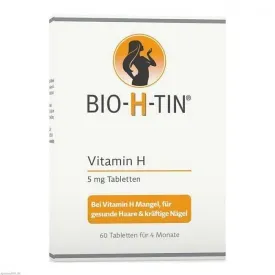 BIO-H-TIN Vitamin H 5 mg for 4 months tablets