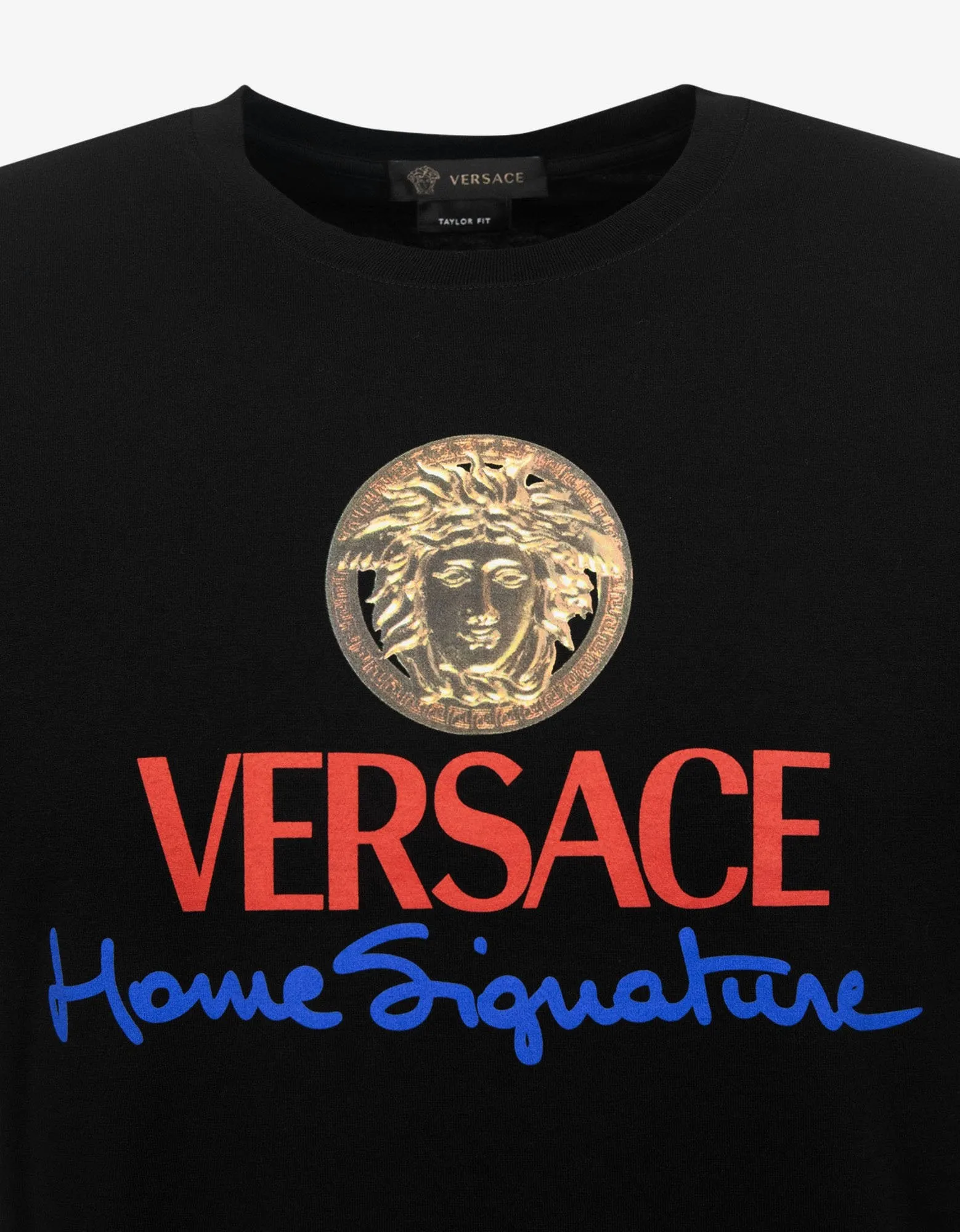 Black Home Signature Print T-Shirt