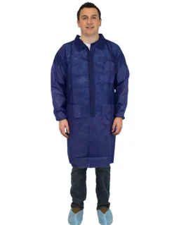 Blue Disposable Lab Coat