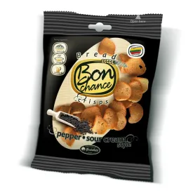 Bread Crisps BON CHANCE Pepper & Sour Cream Style, 60g