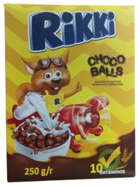 Breakfast Cereal Rikki Choco Balls 250g