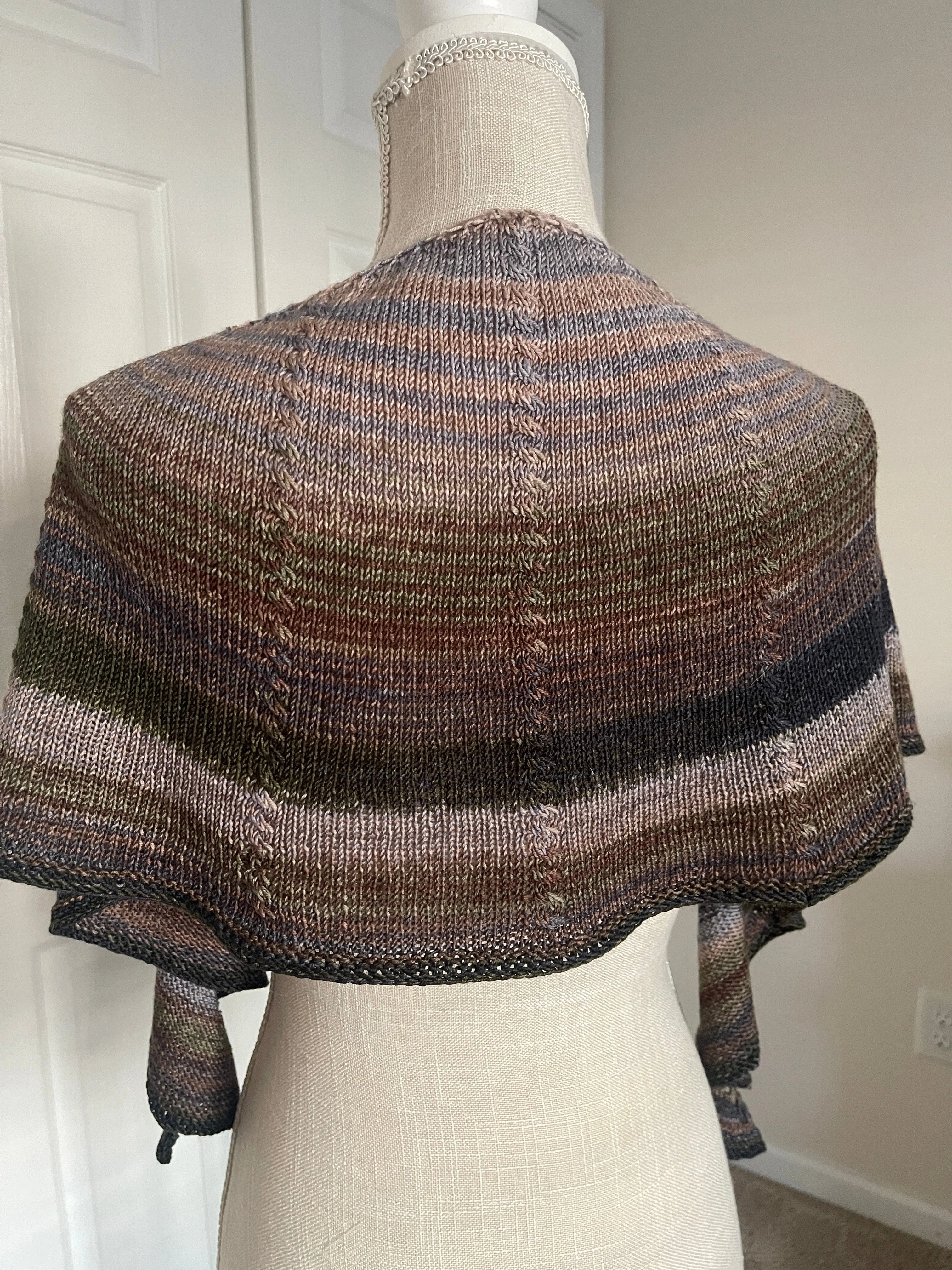 Canyon Ridge Crescent Shawl Pattern