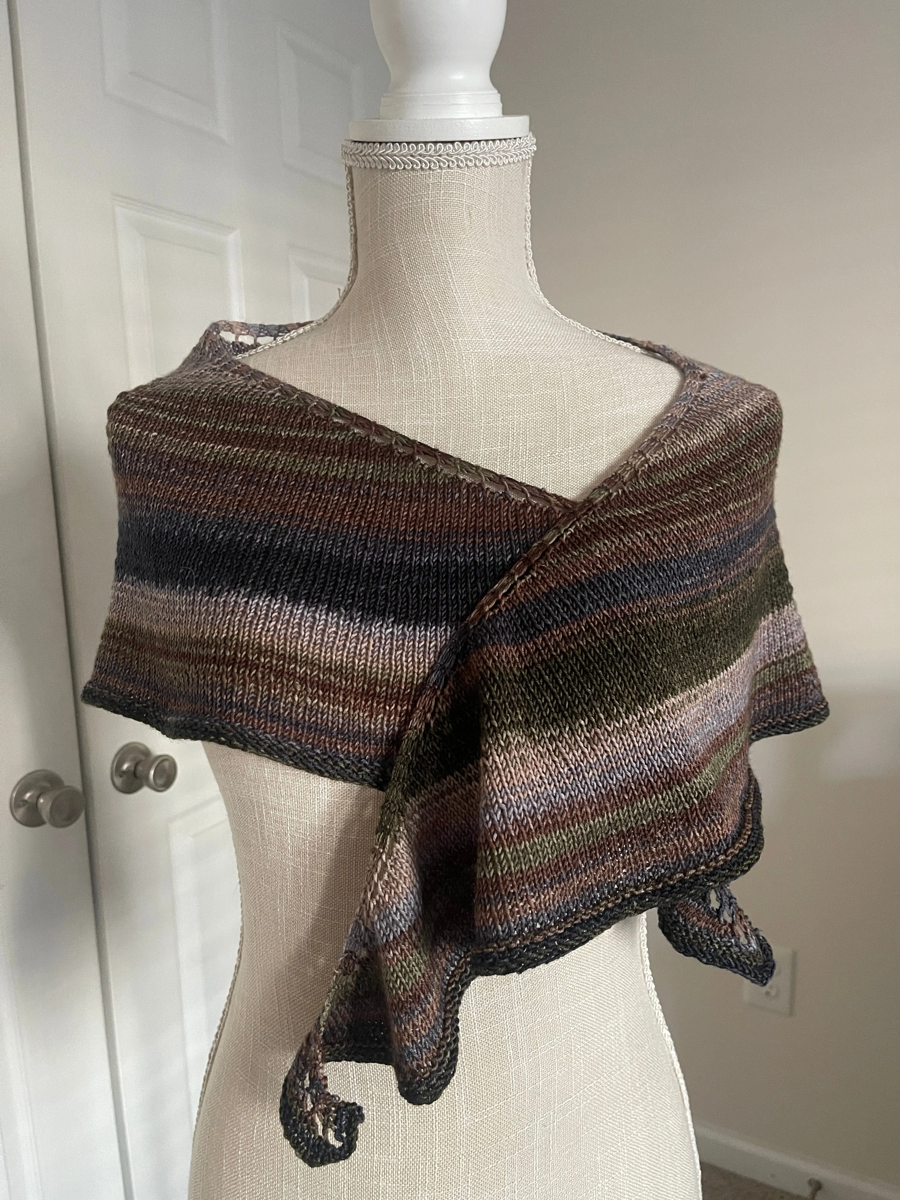 Canyon Ridge Crescent Shawl Pattern