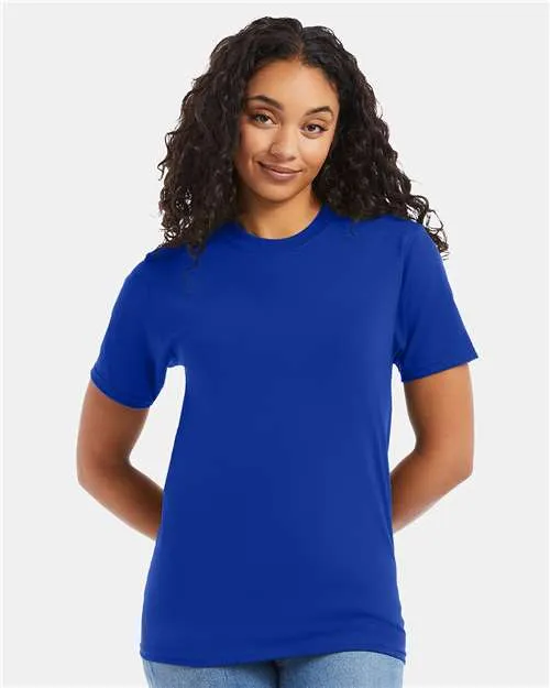 Custom Embroidered - Hanes - Beefy-T® T-Shirt - Deep Royal - 5180