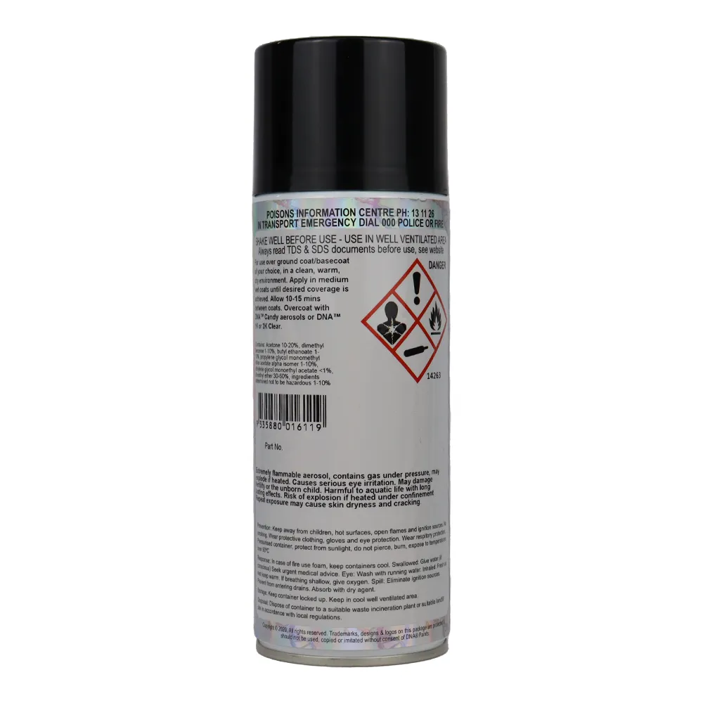 DNA PAINTS Metal Flake 350ml Aerosol Gold Fine - 50 Micron