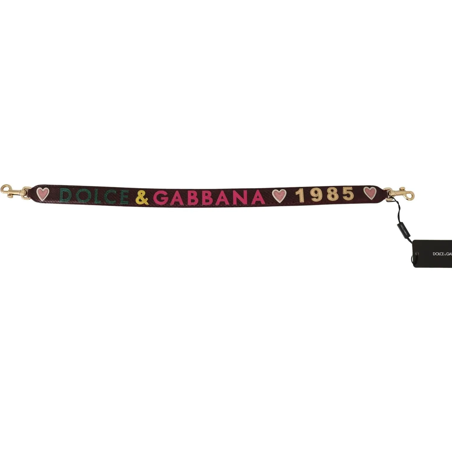 Dolce & Gabbana Exquisite Bordeaux Shoulder Strap Accessory