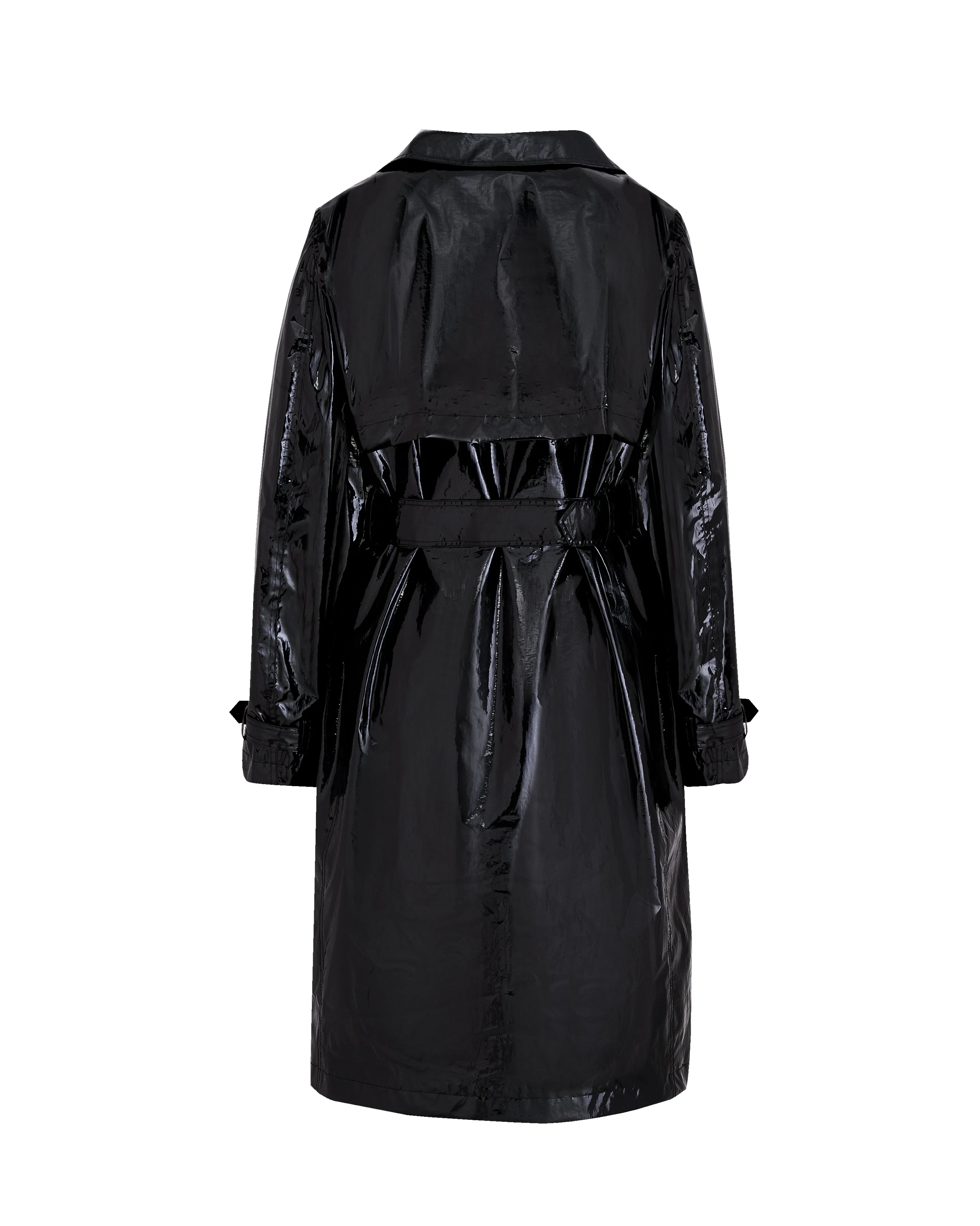 Double Breasted Trench - Black