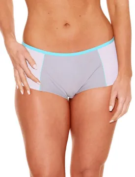 Fit Fully Yours Pauline Boyshort Panty, Silver Teal