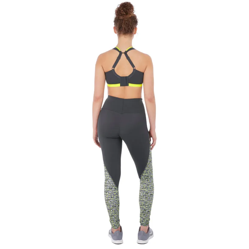 Freya Dynamic Soft Cup Sports Bra Lime Twist Black Yellow