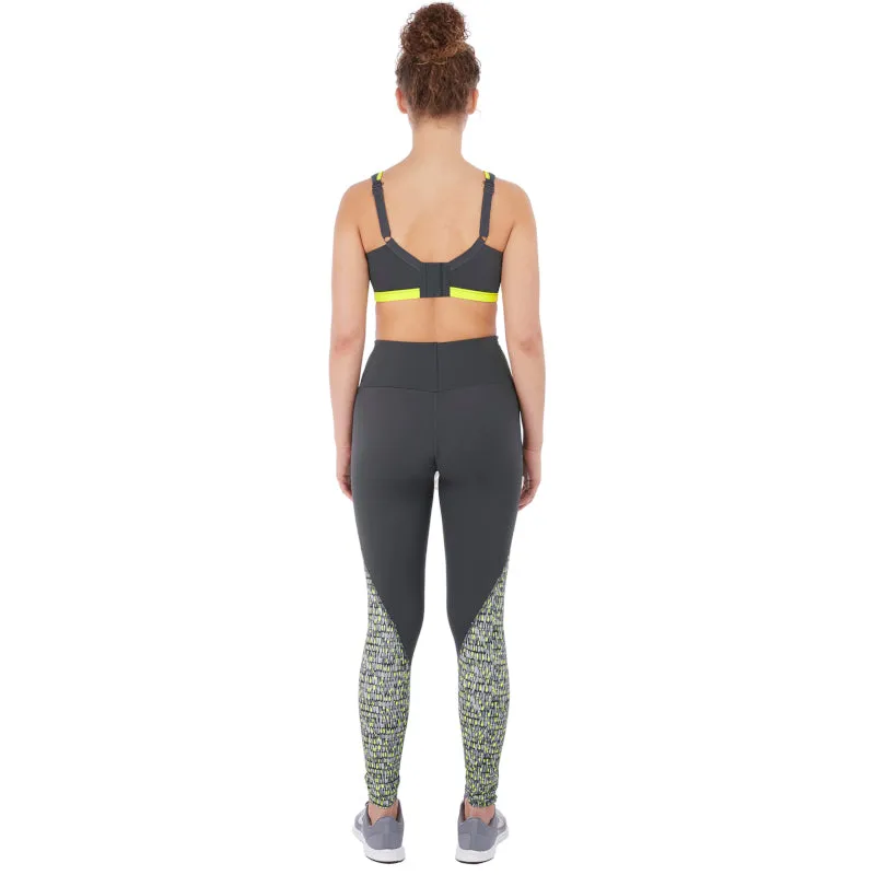 Freya Dynamic Soft Cup Sports Bra Lime Twist Black Yellow