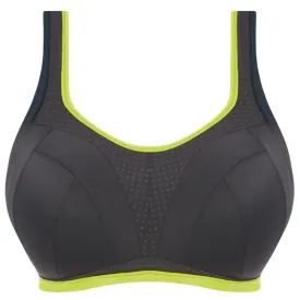 Freya Dynamic Soft Cup Sports Bra Lime Twist Black Yellow