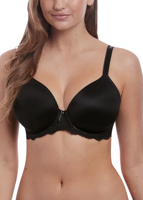 Freya Expression Underwire Demi Plunge Molded Bra, Black