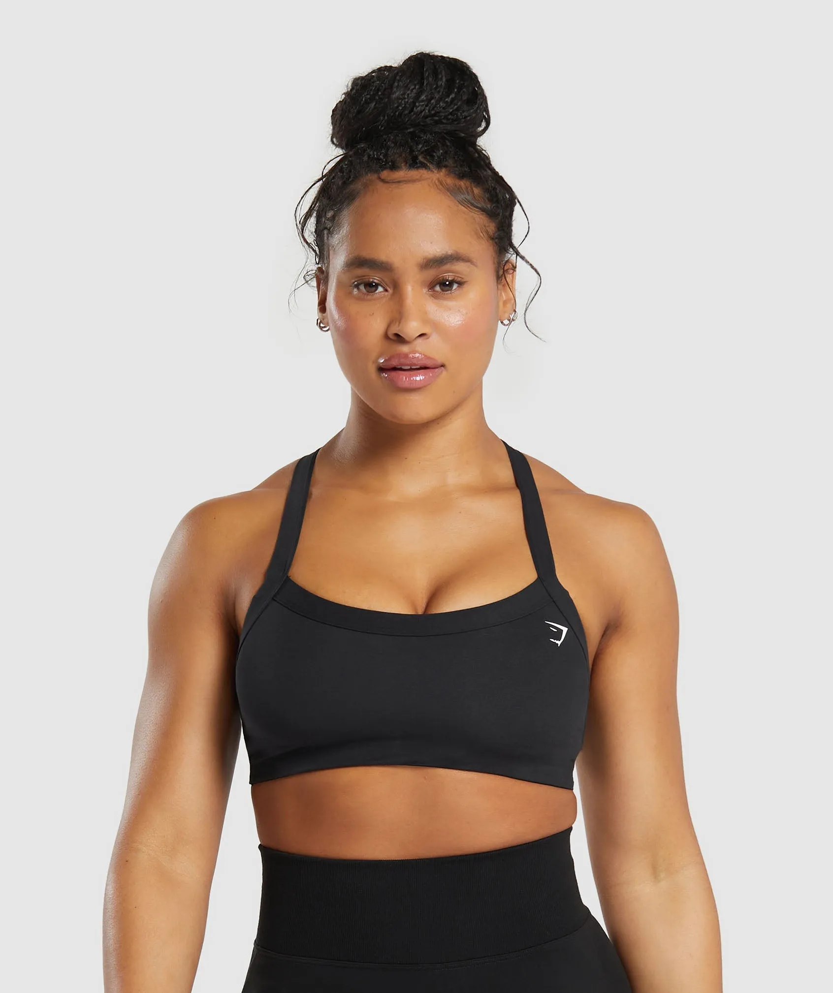 Gymshark Cotton Lifting Sports Bra - Black