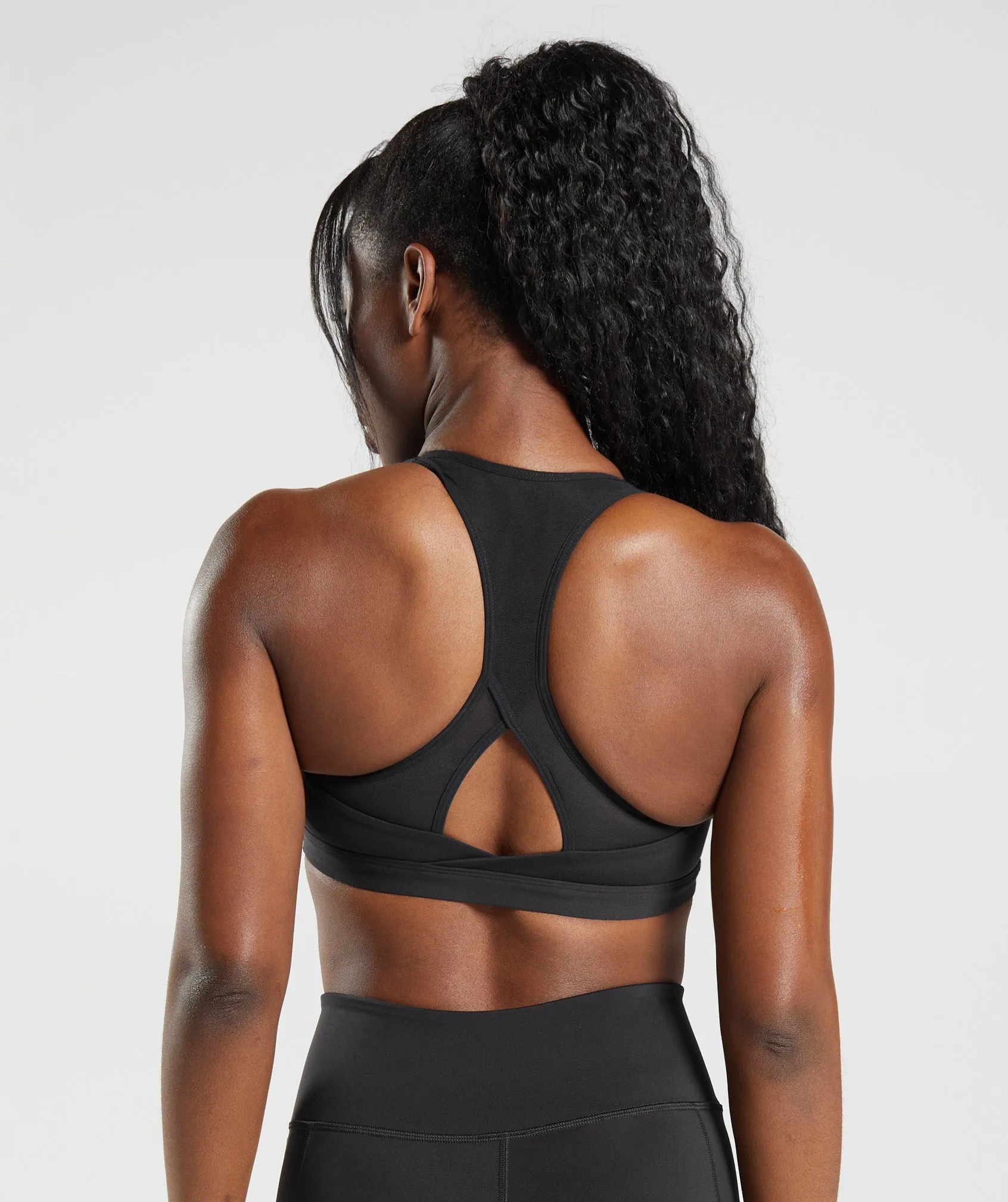 Gymshark Crossover Sports Bra - Black