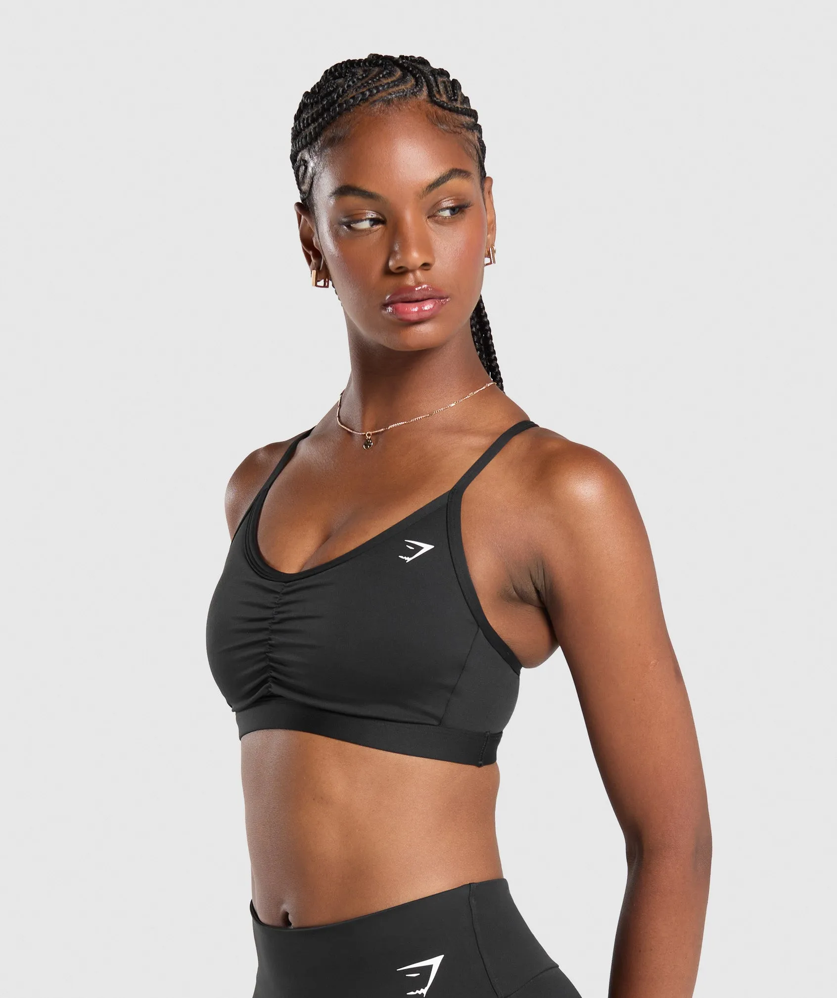 Gymshark Ruched Sports Bra - Black