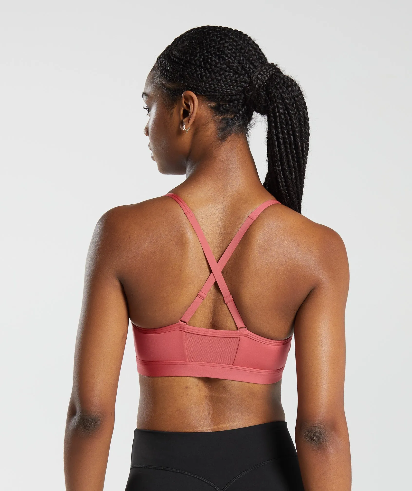 Gymshark Ruched Sports Bra - Sunbaked Pink