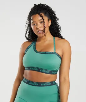 Gymshark Strike Sports Bra - Alpine Green/Navy