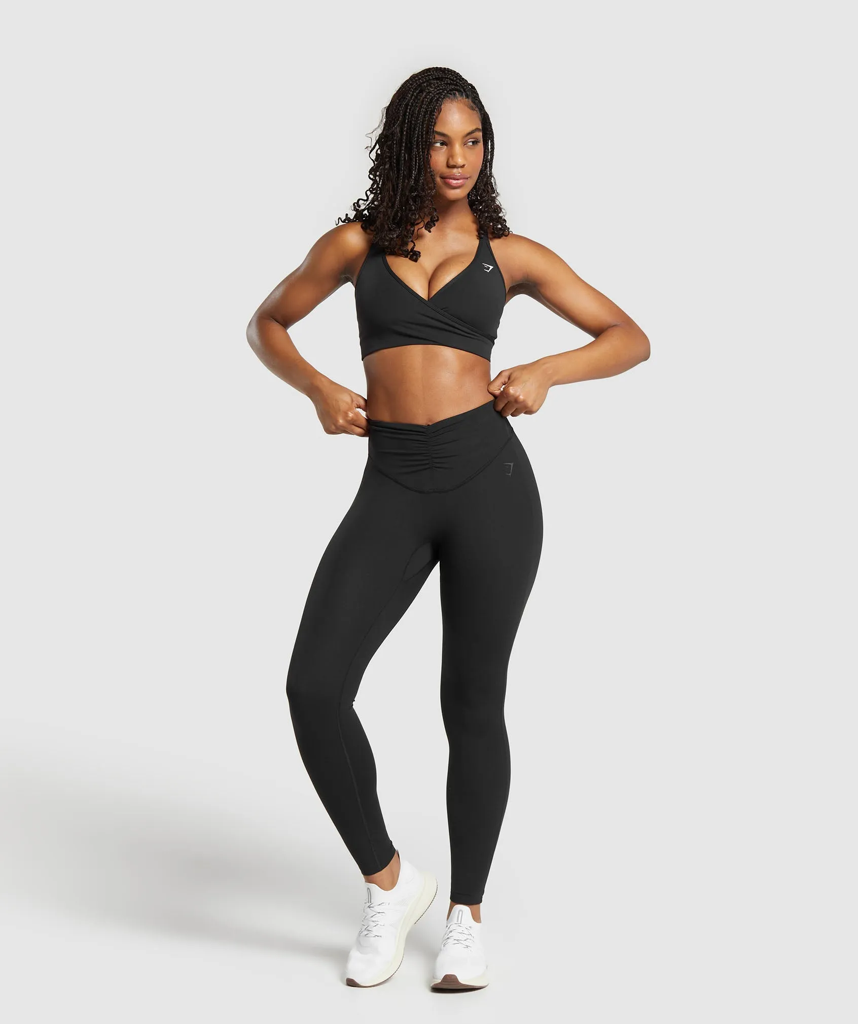 Gymshark Wrap Sports Bra - Black