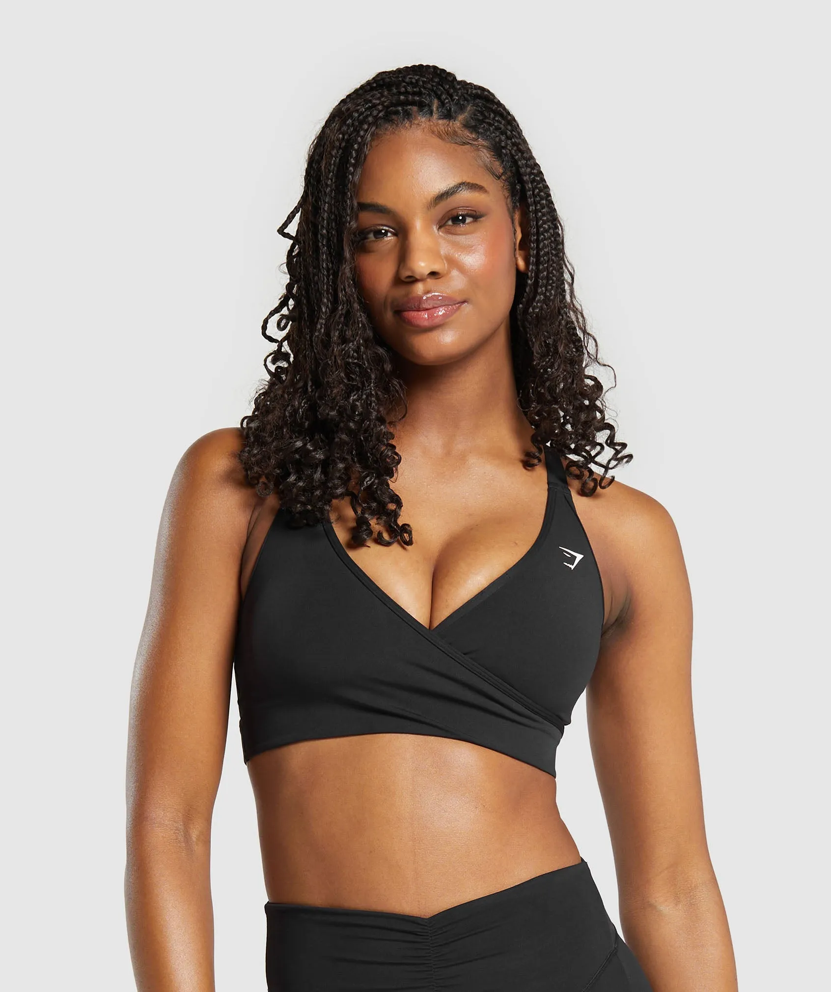 Gymshark Wrap Sports Bra - Black