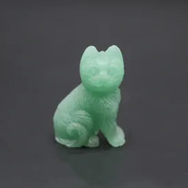 handmade cat carving