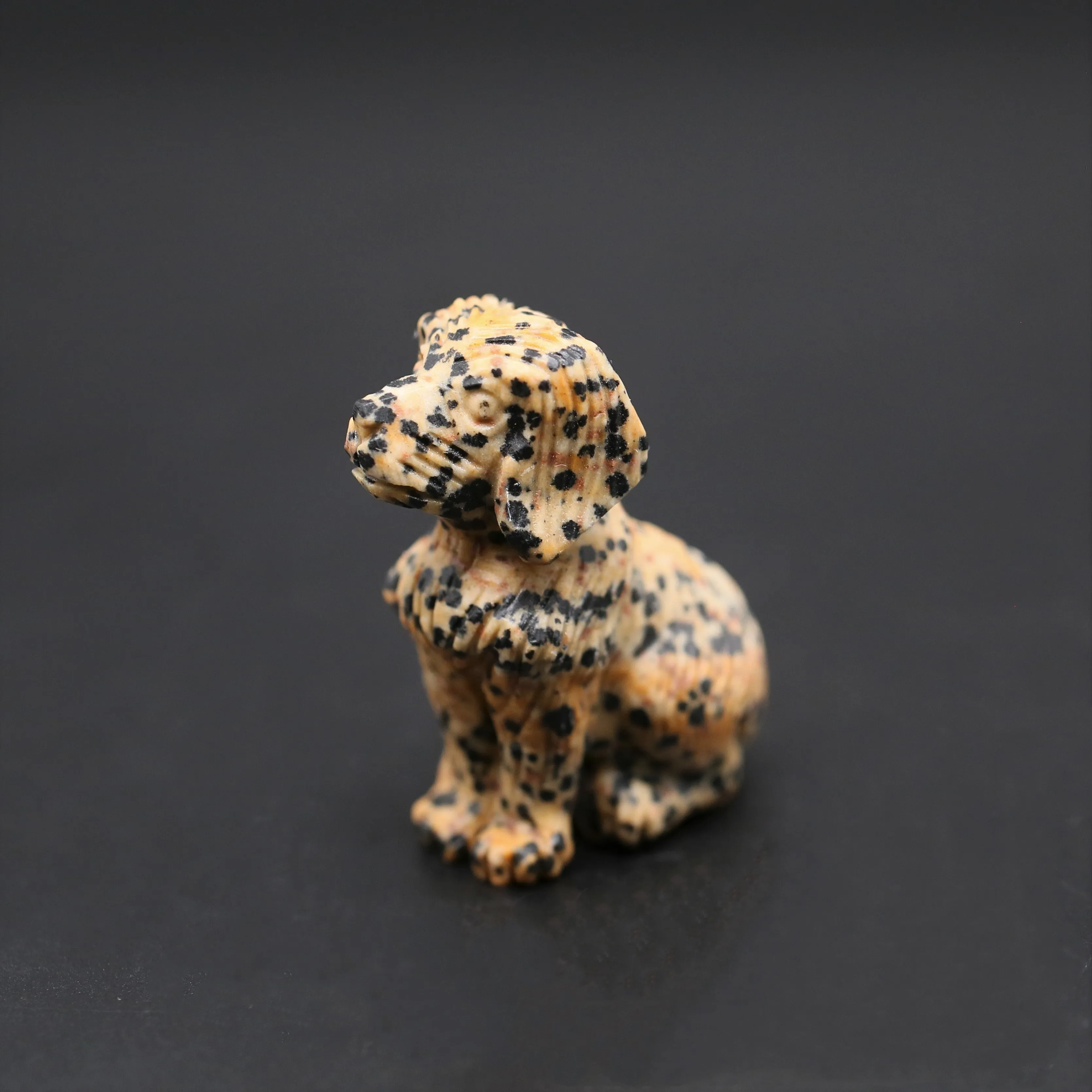 handmade dog  carvings