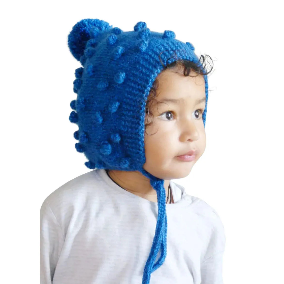 Indigo Popcorn Bonnet