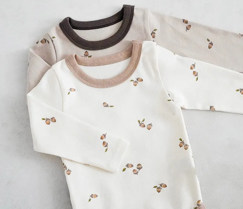 Little Acorns Two Piece Cotton Romper and Leggings Set