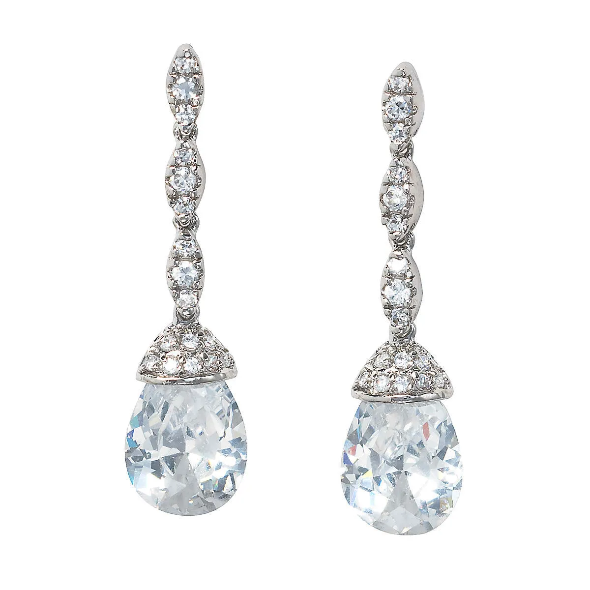 McKenzie Dainty Swarovski Crystal Bridal Drop Earring