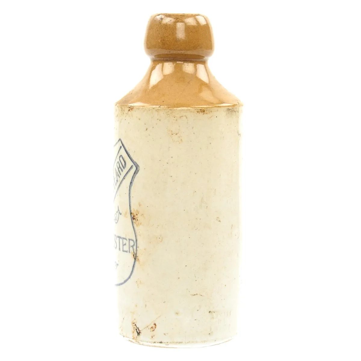 Original British Earthenware Bottle found in WWI Trench - Marked Davies & Shepheard