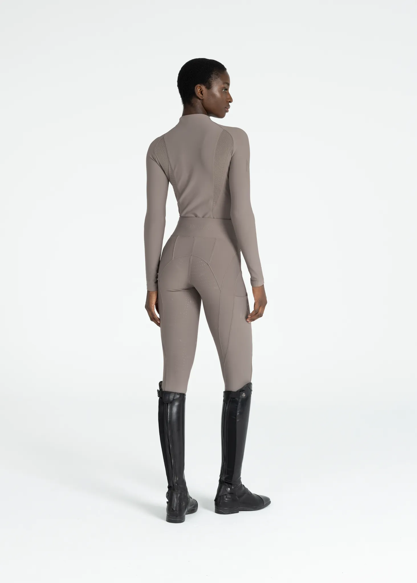 Outline Riding Leggings (Taupe)