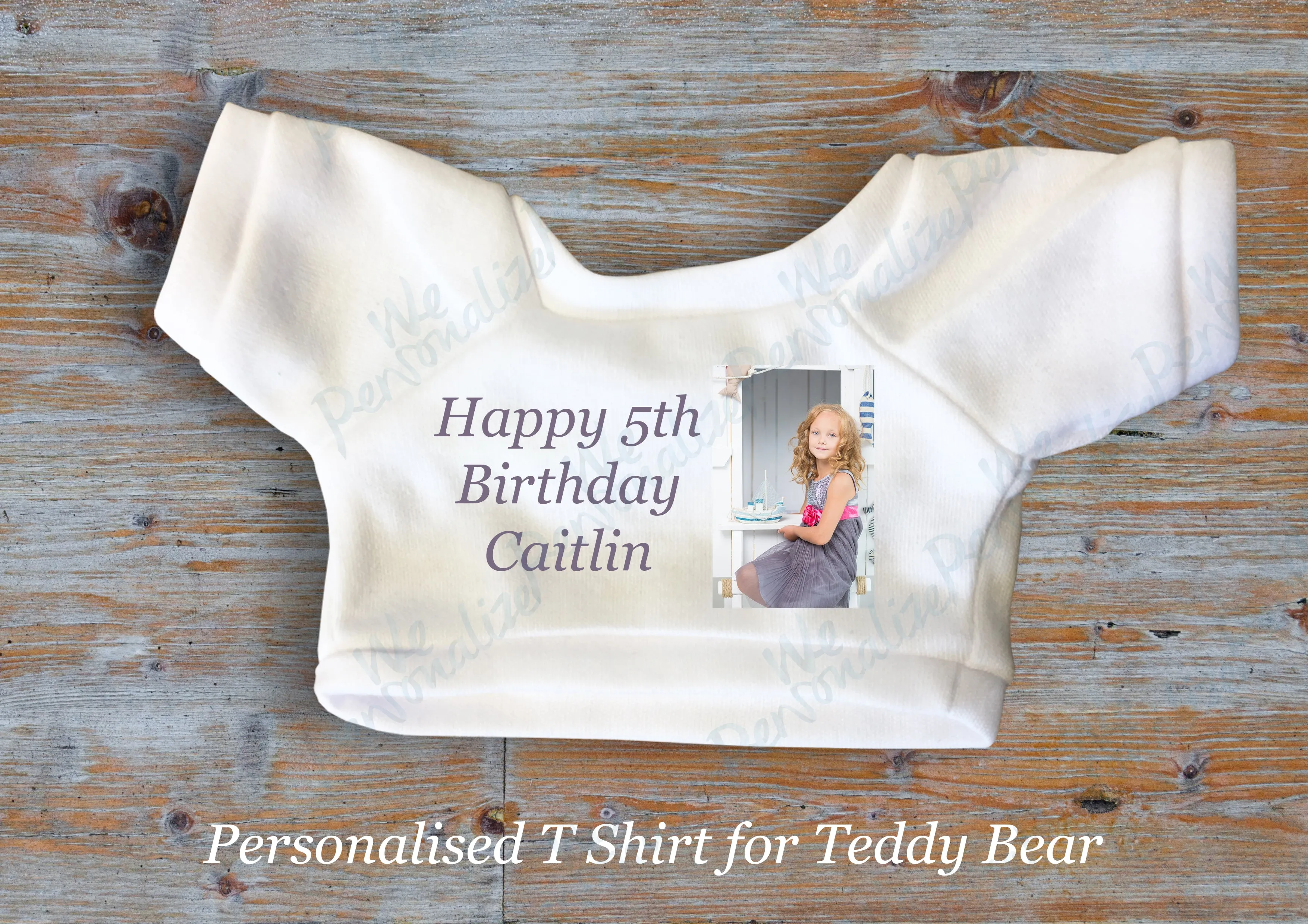 Personalised Teddy Bear T Shirt