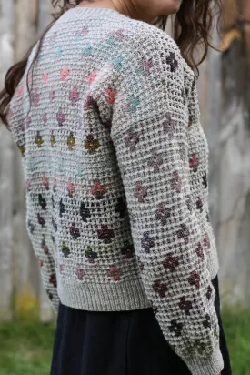 PRESSED FLOWERS CARDIGAN