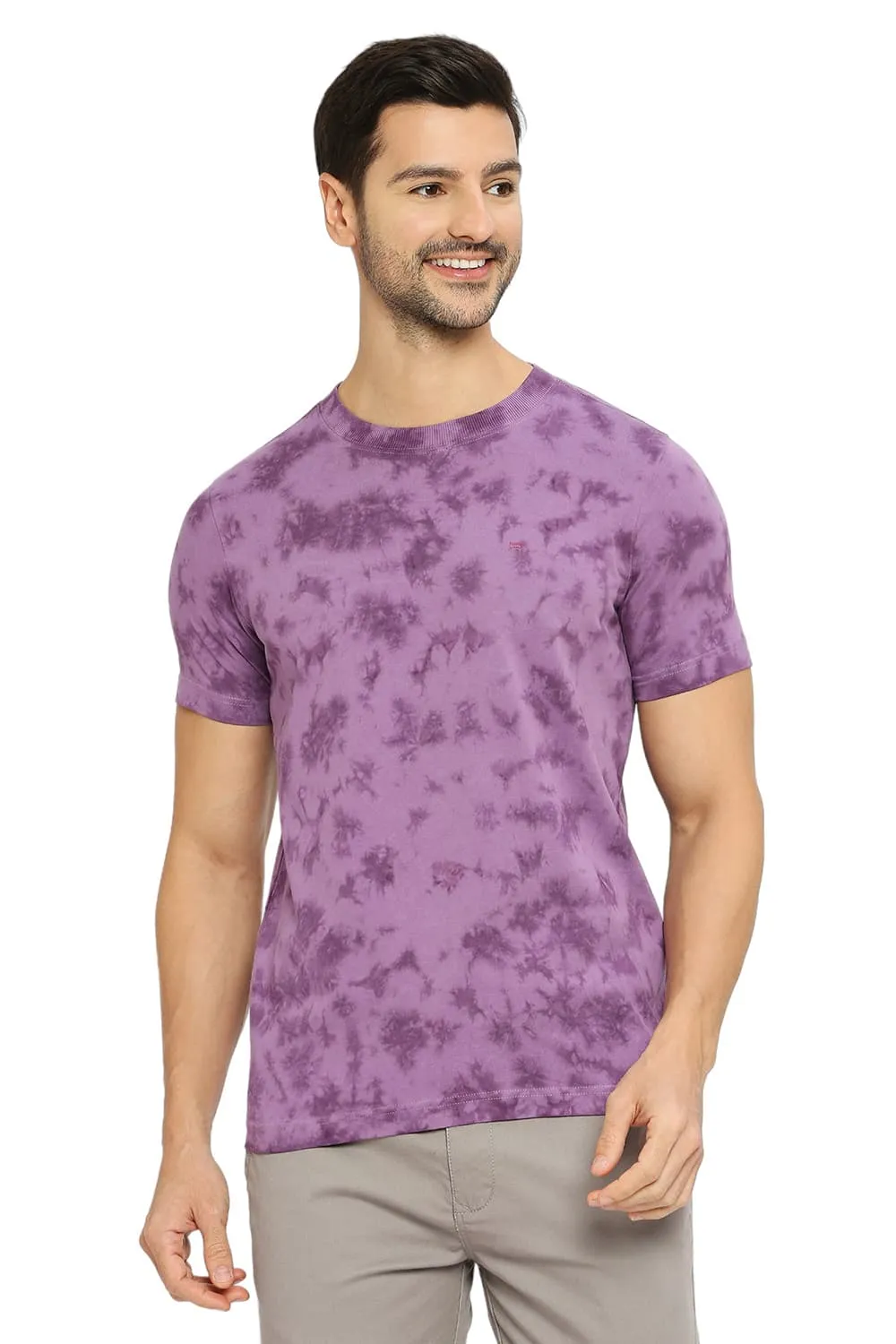 Regular Fit Cotton Tie Dye Crew T-Shirts