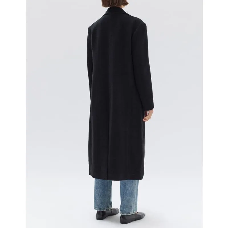 Ricki Wool Blend Coat | Black