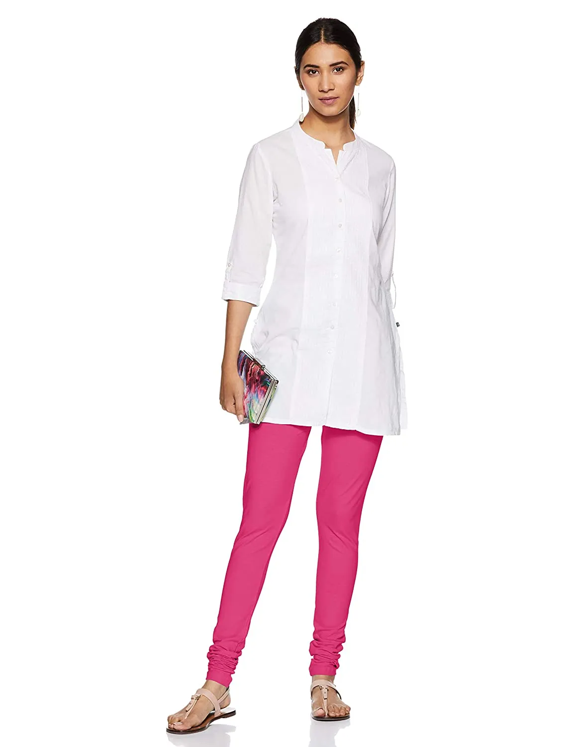 Rupa churidar Pink  Cotton Leggings for ladies