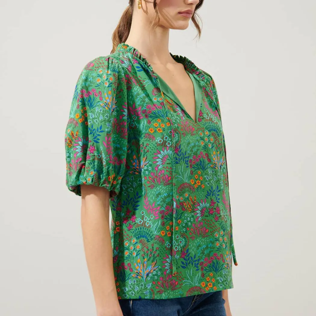 Ruya Floral Puff Sleeve Blouse