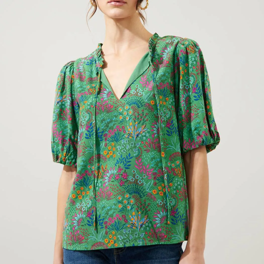 Ruya Floral Puff Sleeve Blouse