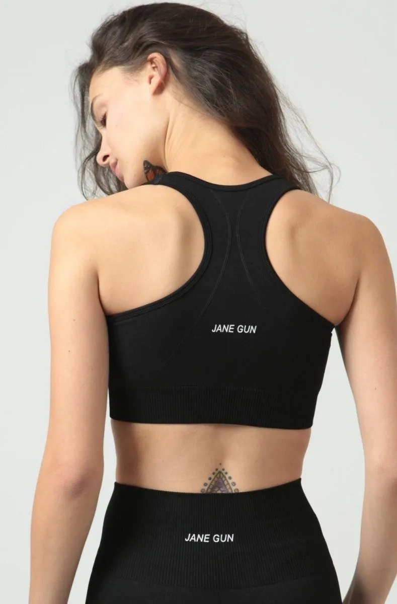 Seamless Sports Bra - Black