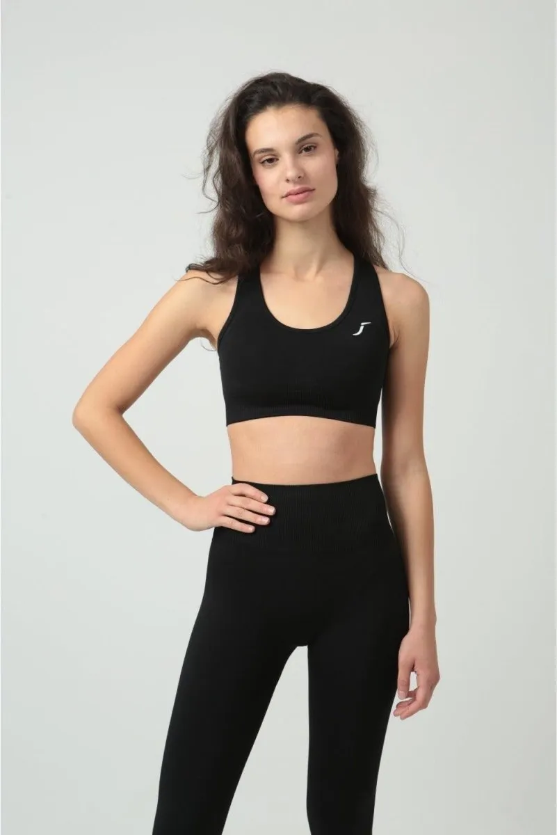 Seamless Sports Bra - Black