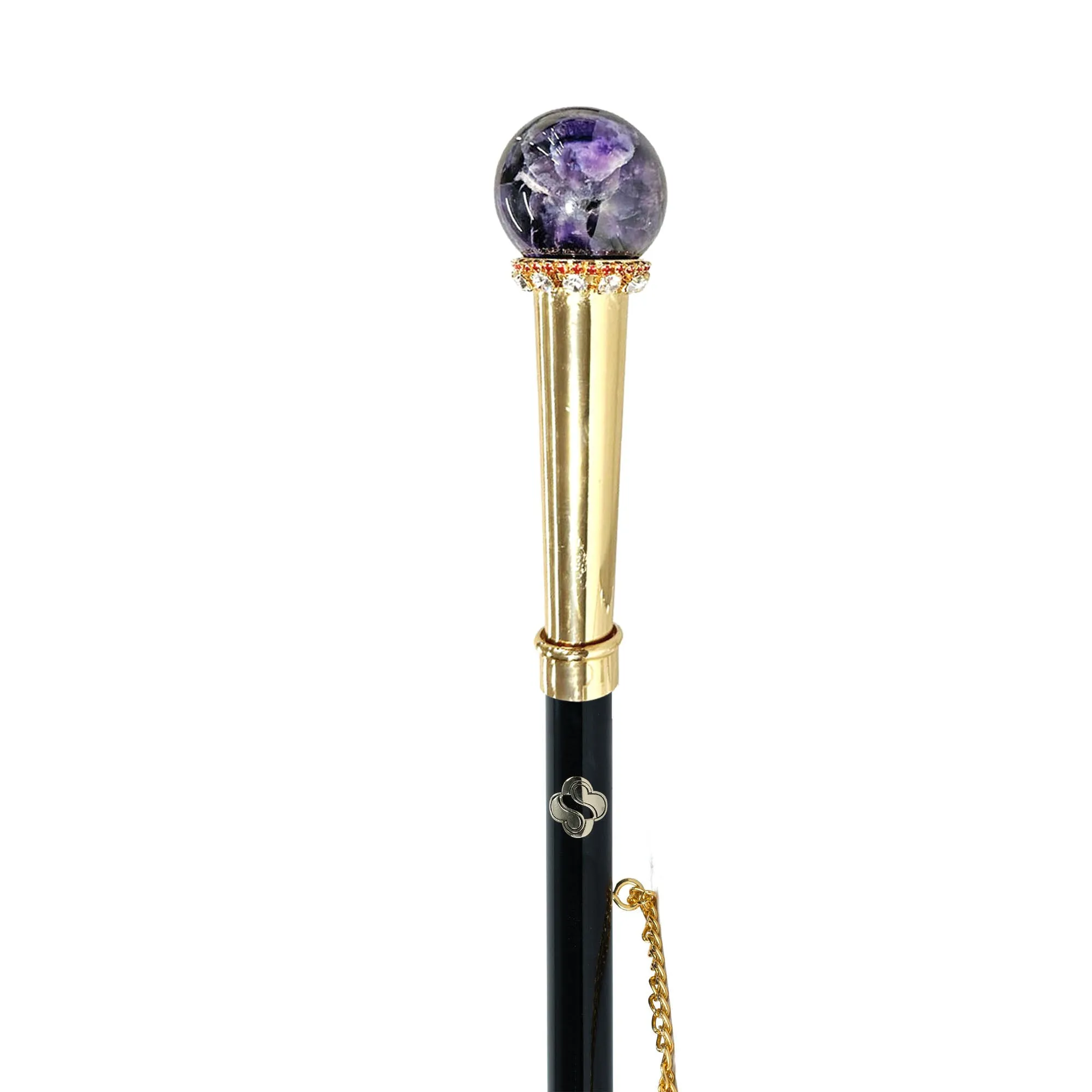 Shoehorn - Exquisite Sphere With Minerals Crystals - Natural Amethyst Ball