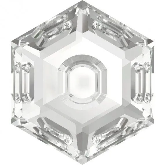 Swarovski crystal Clear Hexagon Knob or Cap Decoration