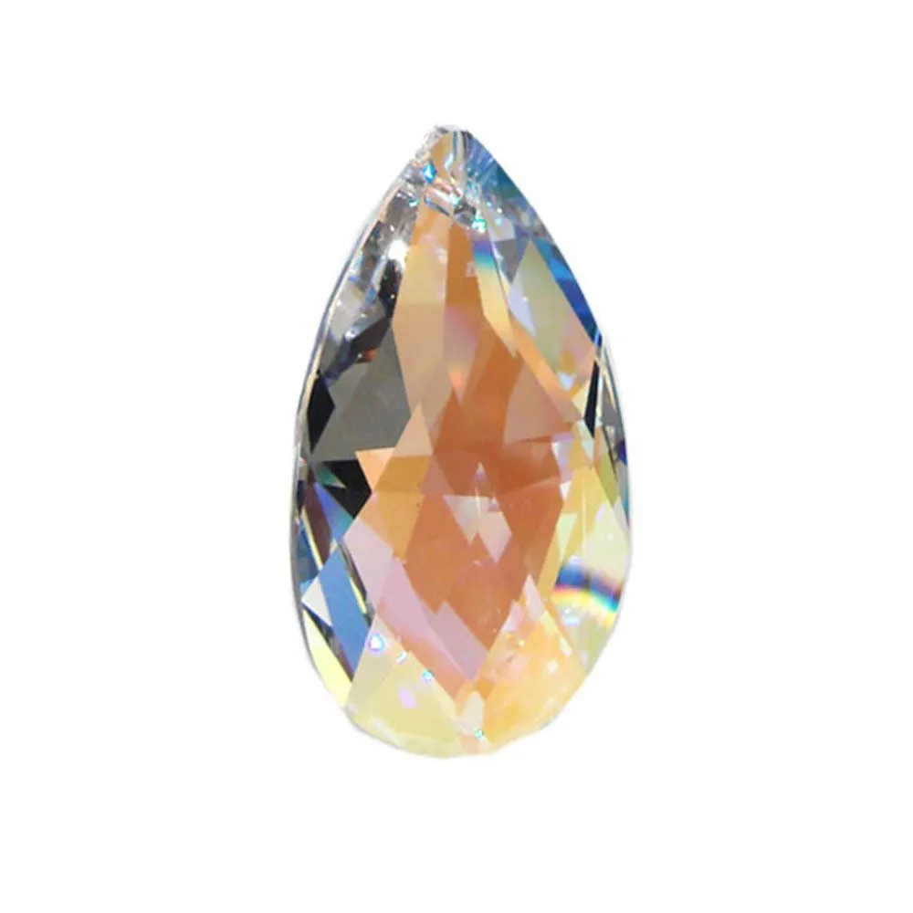 Swarovski Strass Crystal 1.5 inches Aurora Borealis Almond prism