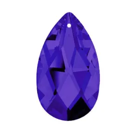 Swarovski Strass Crystal 1.5 inches Blue Violet Almond prism